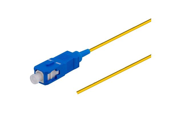 Pigtail SC/UPC 1,5 meter 12-pack blister G.657.A1, 900µm tight buffer, Yellow 