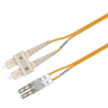 Snor MM DPX LC/PC-SC/PC 1 m 62,5/OM1 2x &#248;2mm Oransje