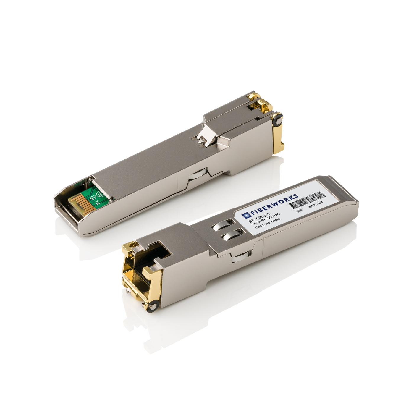 SFP-10Gbase-T Fiberworks AS  SFP+, 10Gbase-T Copper Interface, I-temp RJ45, 30m on Cat6/7